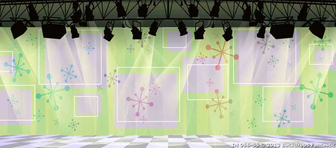 Backdrop IN 066-SS Hairspray Retro  TV Studio Interior