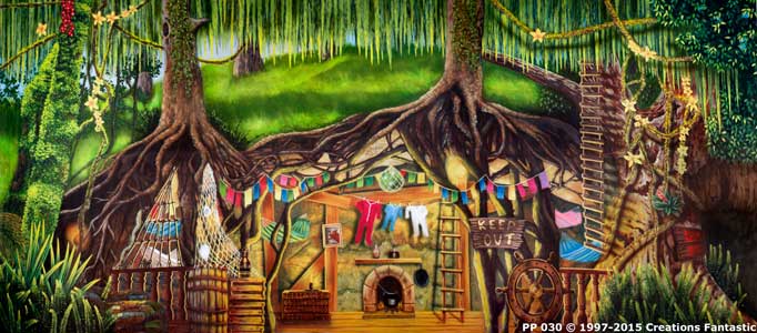 Backdrop PP 030 Peter Pan Lost Boys Hideout 1